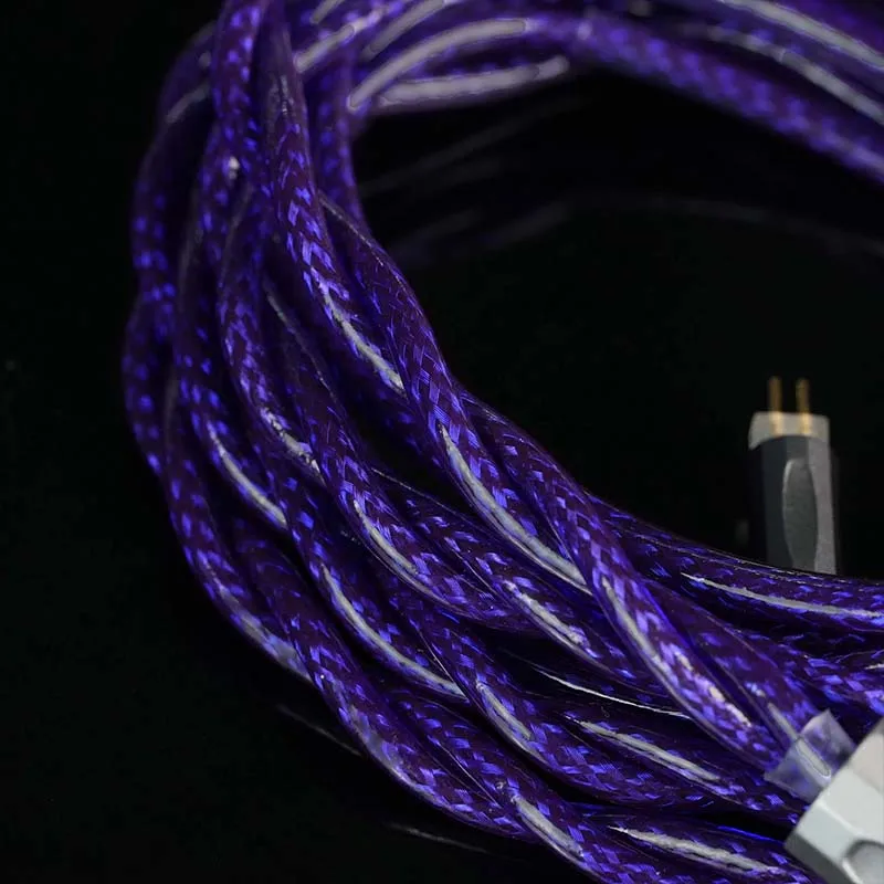 TRKAPLST-50 7N OCC versilbertes Kopfhörerkabel 2,5 3,5 4,4 mm symmetrisches Upgrade-Kabel für IE900 0,78 mm versenktes 2-poliges MMCX HIFIMAN – Detail 16