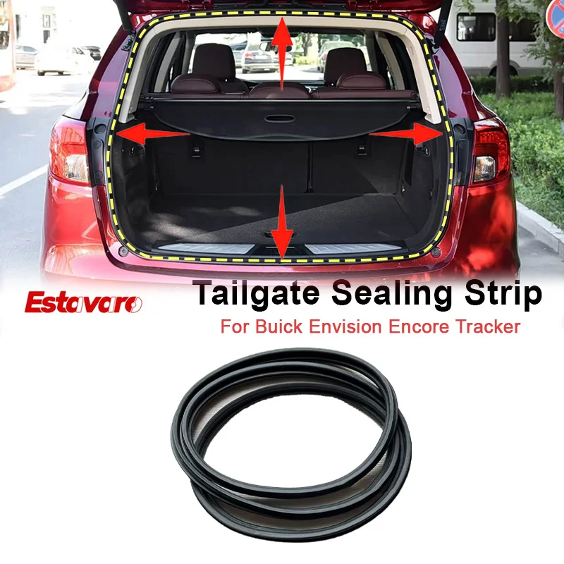 For Buick Envision Encore Tracker Trunk Rubber Sealing Tailgate Strips Waterproof Luggage Compartment Rubber Car Accessories