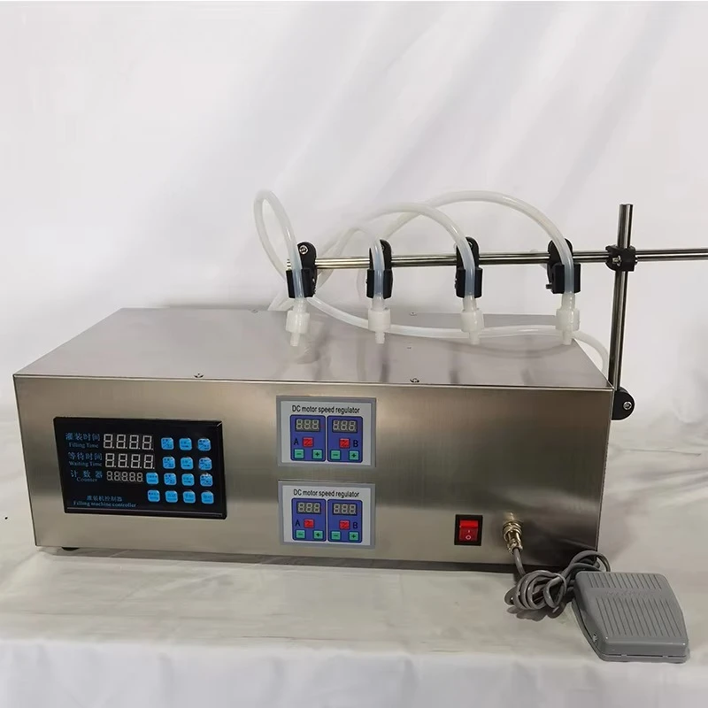 High Flow Peristaltic Pump Liquid Filler | 4 Head GFK280 3.5L/5L Auto Dosing System