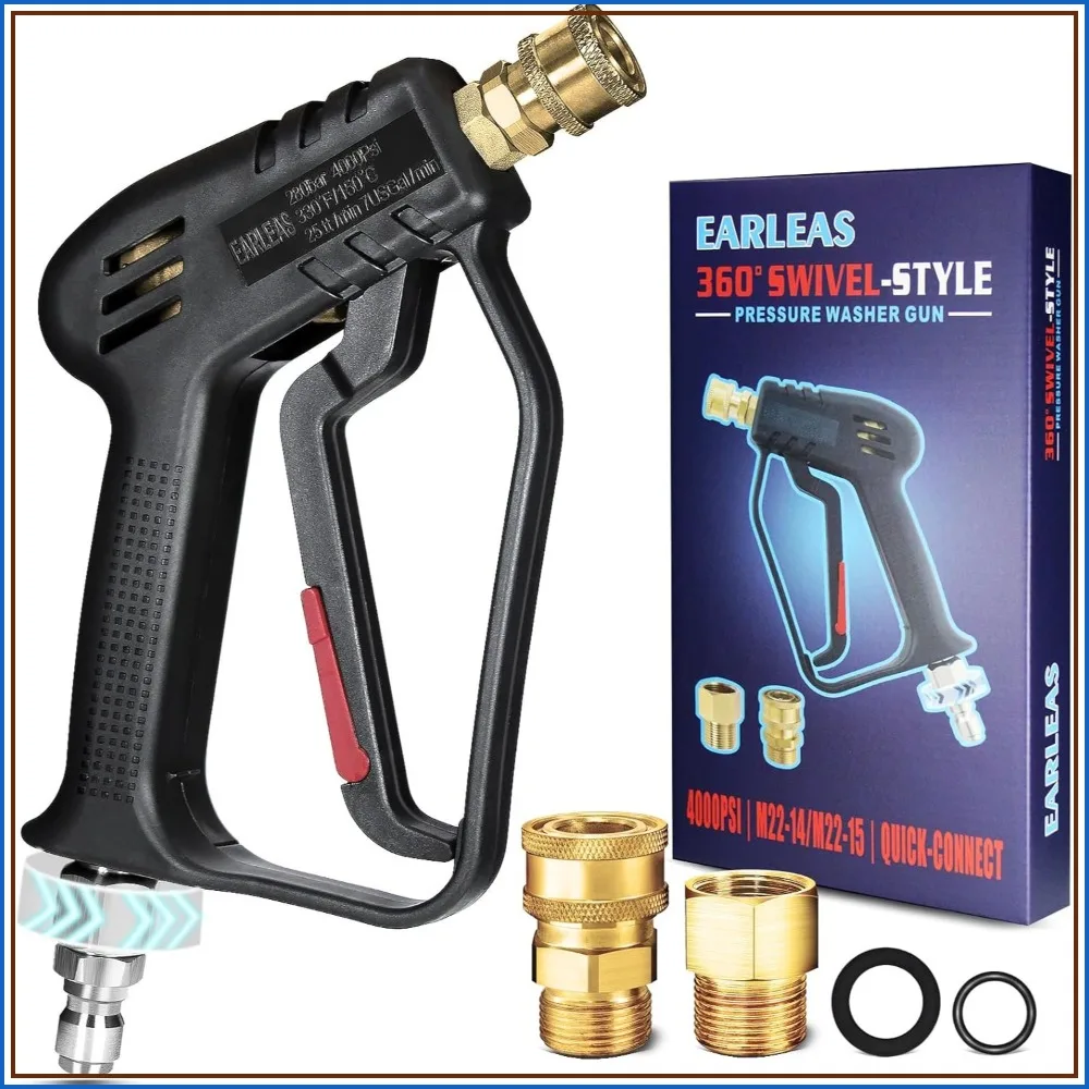 High-Pressure Washer Gun with Swivel