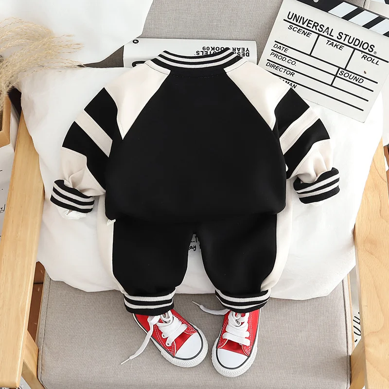 New Spring Autumn Baby Clothes Suit Children Boys Jacket T-Shirt Pants 3Pcs/Sets Toddler Casual Sports Costume Kids Tracksuits