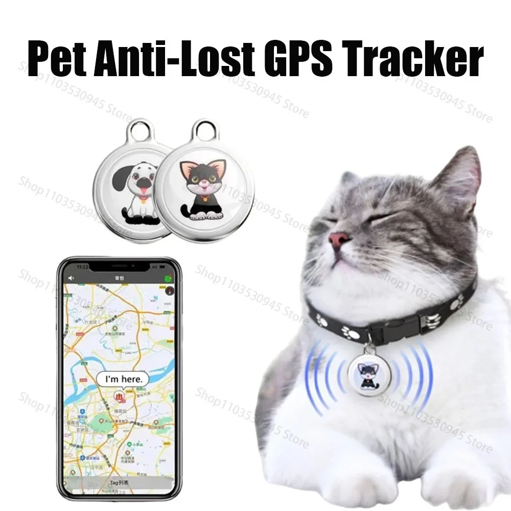 Electronic Pet GPS Tracker Smart Air Tag Chip Mini Key Finder Anti Lost Alarm Cat Tracking Pet Tracker Location Dog Products