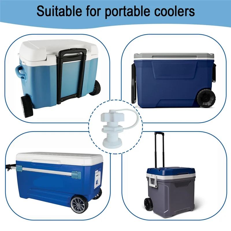 AT19-Universal Replacement Cooler Drain Plug Kit For Most Coolers With Drain Plug Assembly Included