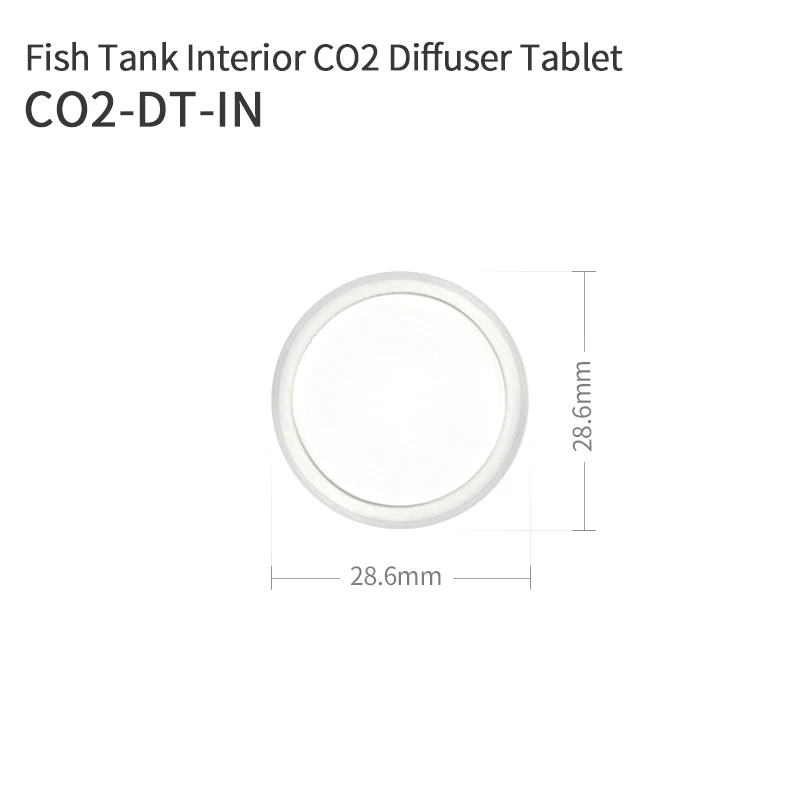 CO2-DT-IN CO2 الناشر اللوحي الفولاذ المقاوم للصدأ الانحلال السيراميك الناشر اللوحي لخزان الأسماك الداخلية CO2 البخاخة