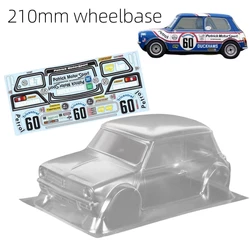 1/10 Mini 1275GT Clear body shell Width 165mm for On Road car 210mm Wheelbase Tamiya M Chassis Carten M210