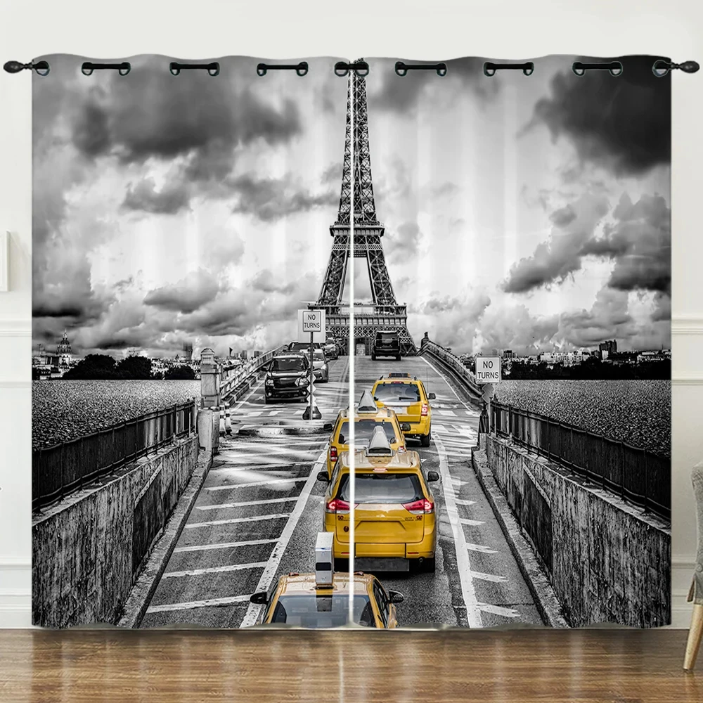 

Oil Painting Eiffel Tower Paris Decor Curtains for Girls Bedroom Chic Curtain French Paris Theme Wall Window Drapes Girl Women