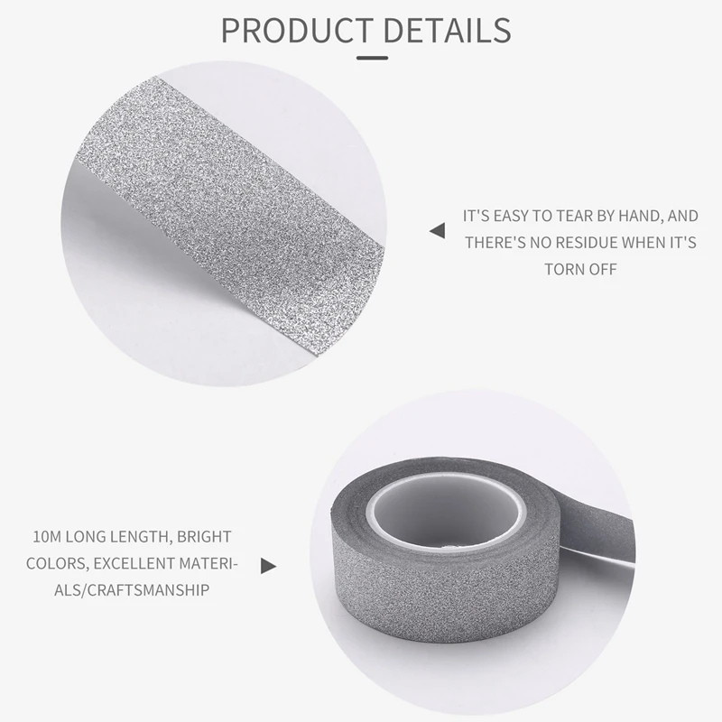 2X10 متر بريق اشي الشريط عصا ذاتية اللصق ديكور الديكور الحرفية DIY بها بنفسك ورقة