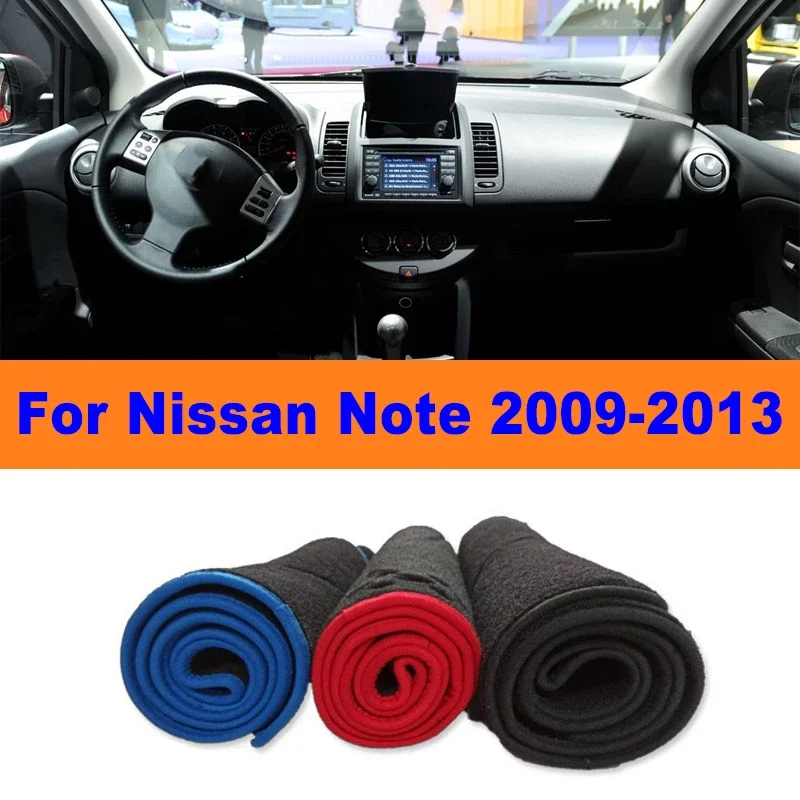 

Anti-Glare Dashboard Cover Dash Mat Non-Slip Sun Shade Pad Interior Protector For Nissan Note 2009-2013 2010 Car Accessories