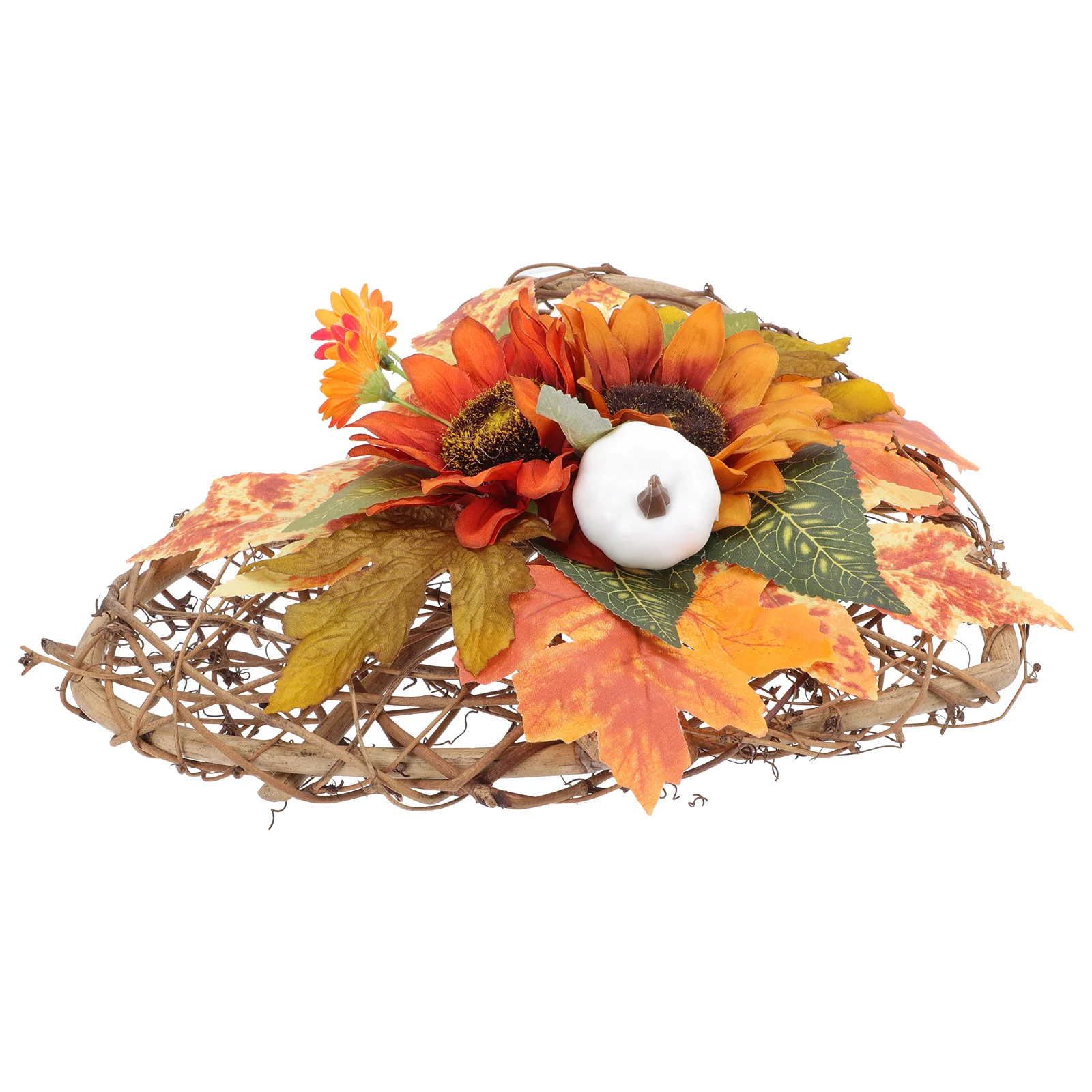 

Simulated Pumpkin Wall Hang Artificial Wreath Front Door Manual Thanksgiving Decorations Hanging Office