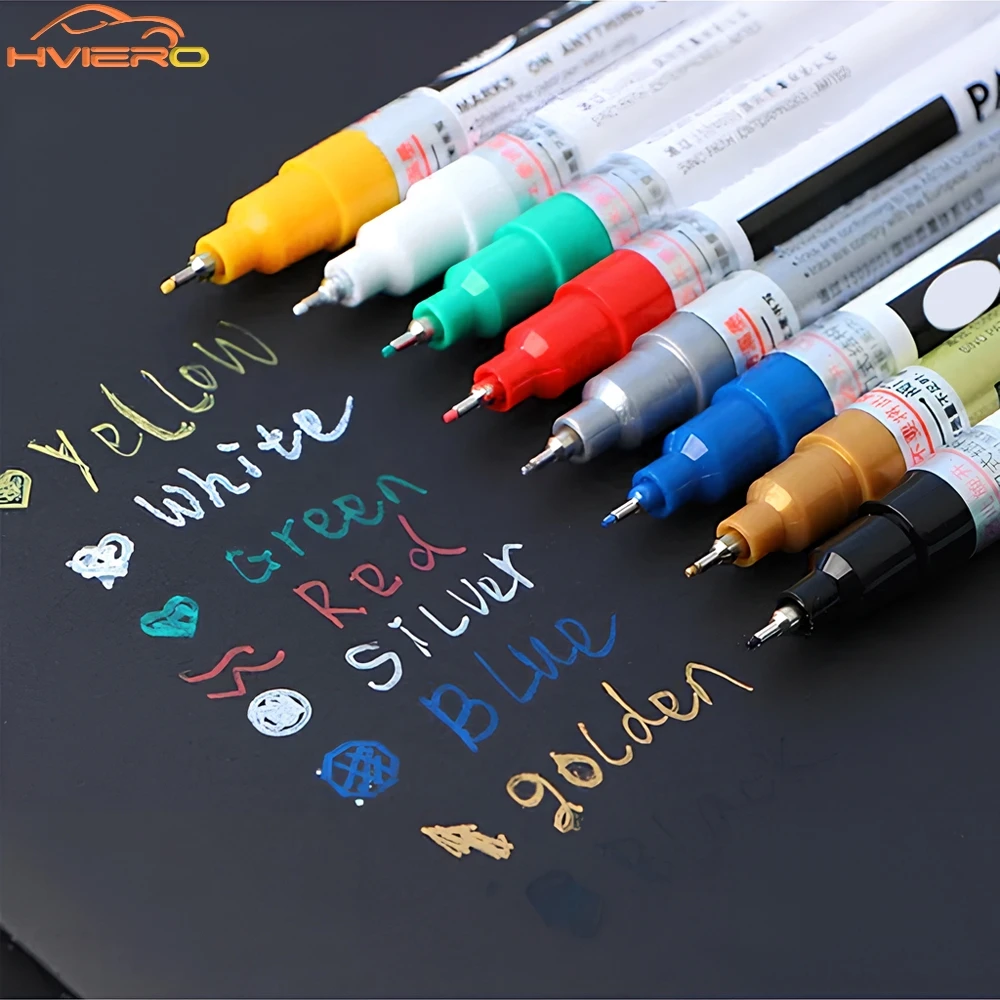

1pcs Metallic Graffiti Extra Fine Point Paint Permanent Marker Marking Pen Multi Purpose Study Tools Stationery Car accessories