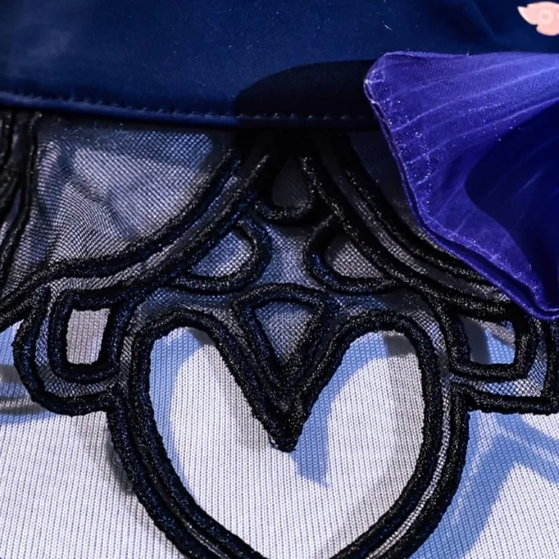 فستان تنكري من Game Genshin Impact Yelan بدلة شعر مستعار للنساء ملابس لعب الأدوار لحفلات الهالوين