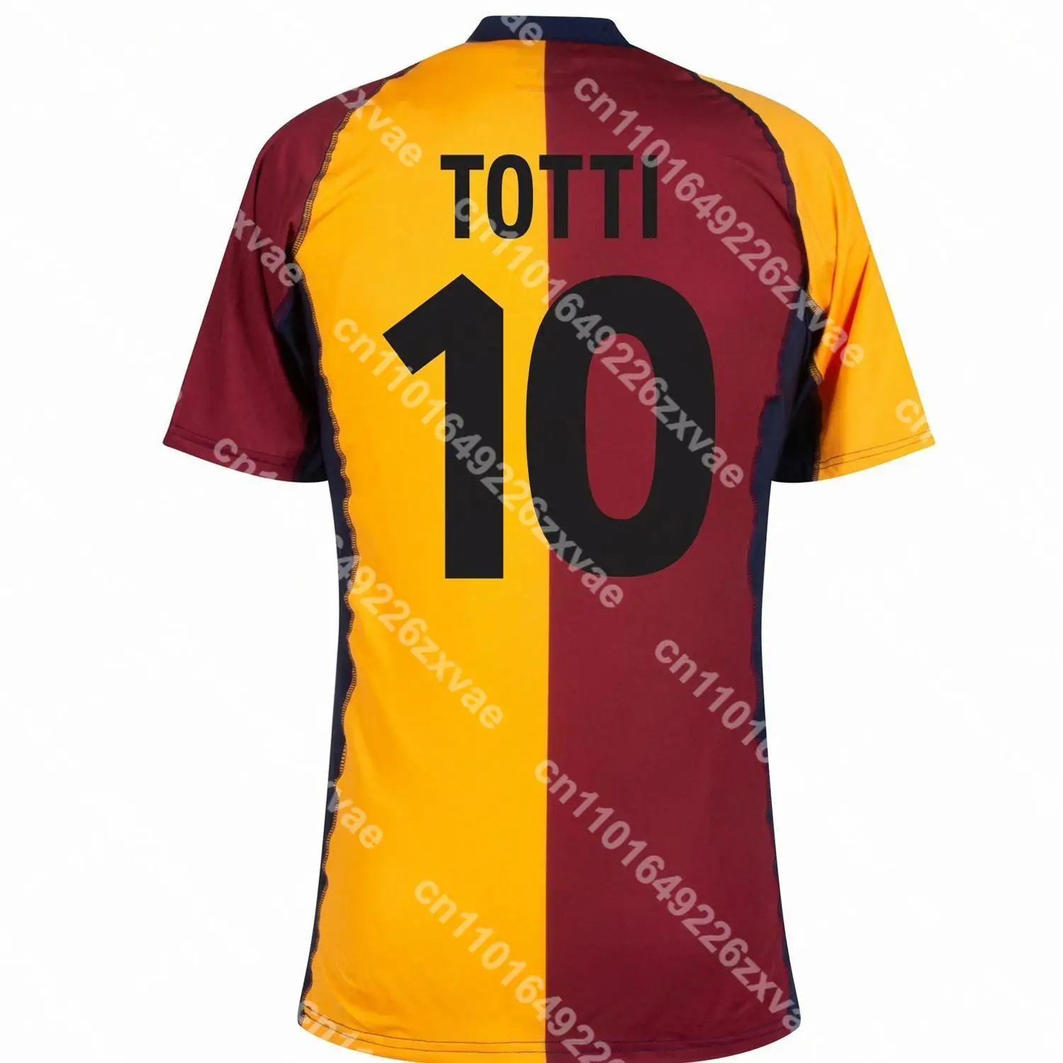 

2001-2002 Vintage Totti 10 Oversized Football Tee - Quick-Dry, Sweat-Wicking, Ideal for Training & Casual Wear