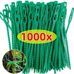 1000-20PCS Garden Cable Ties Reusable Self-locking Zipper Zip Ties Used for Garden Plant Climbing Support Clip Plant Accessories