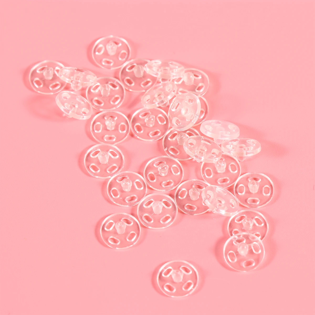 

100Pcs 10Mm Clear Resin Buttons for Shirts Coats Invisible Snaps Press Studs DIY Sewing Fasteners Jacket Windbreaker Backpack