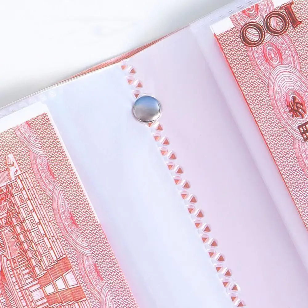 เก็บเงินอย่างรวดเร็ว 100 ซอง ท้าทายการออมเงิน สมุดบันทึกการออมแบบพกพา ใช้ซ้ำได้