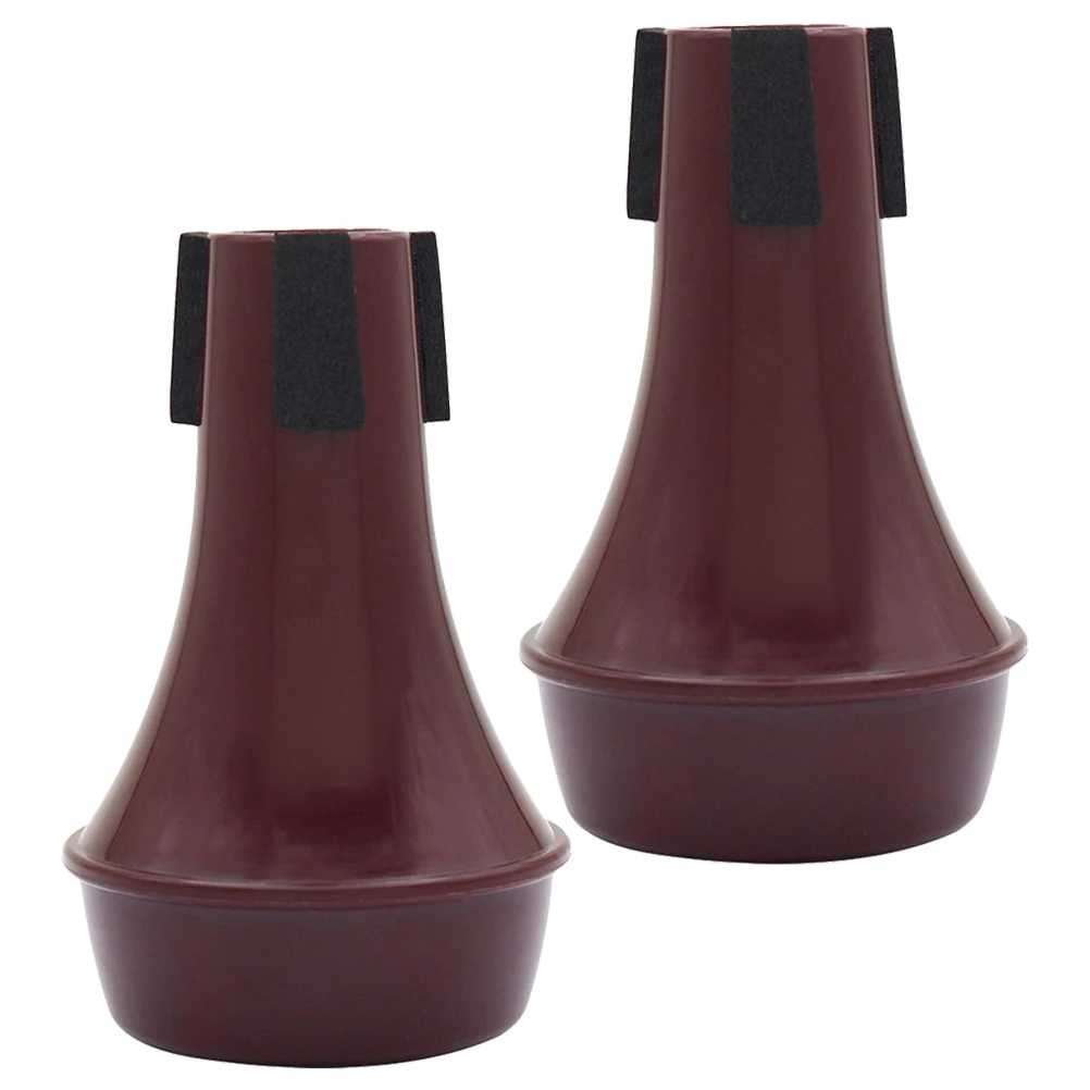 

2Pcs Mini Trumpet Practice Mute ABS Durable Lightweight for Quiet Playing Trumpet Accessories Trombone Practice Mute