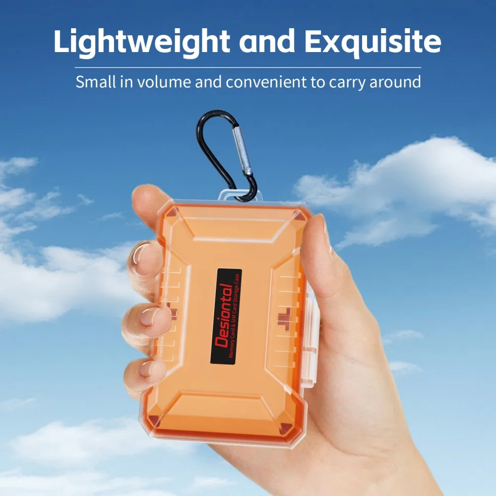 Card Holder Micro SD Card Case Waterproof Memory Card Storage Box Organizer Shockproof with environment Photography Accessories