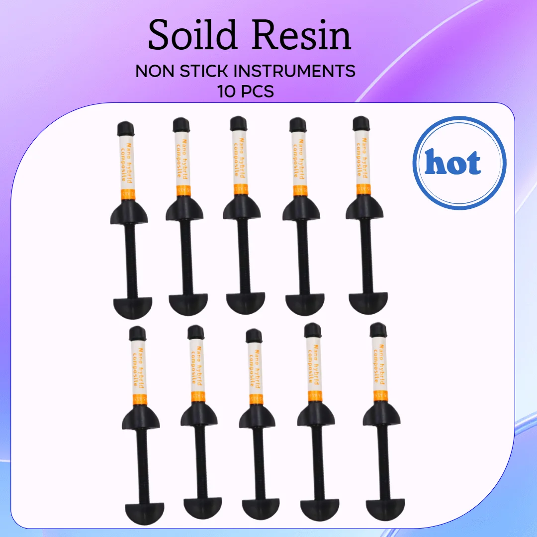 10PCS Dentist Consumables Dental Restoration Syringe Universal Color Shade Dentistry Enamel Material Aesthetics Resin