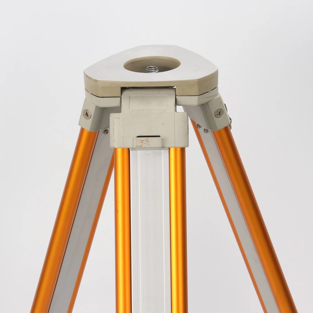 معدات المسح LANS حامل ثلاثي القوائم من الألومنيوم باللون الذهبي للمحطة الإجمالية