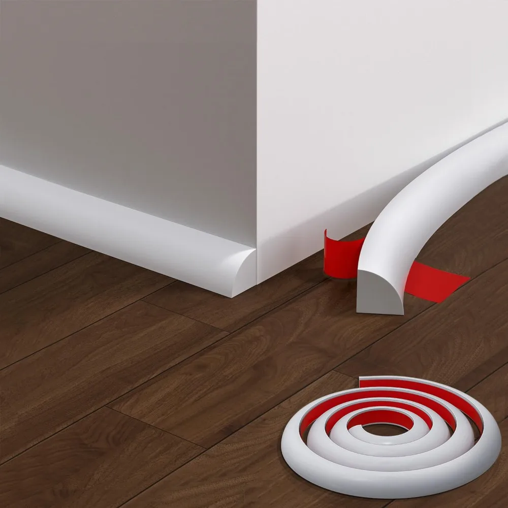 

Отклеивающаяся и приклеиваемая четверть круглая молдинговая самоклеящаяся защитная полоса для угла стены, водонепроницаемая, гибкая