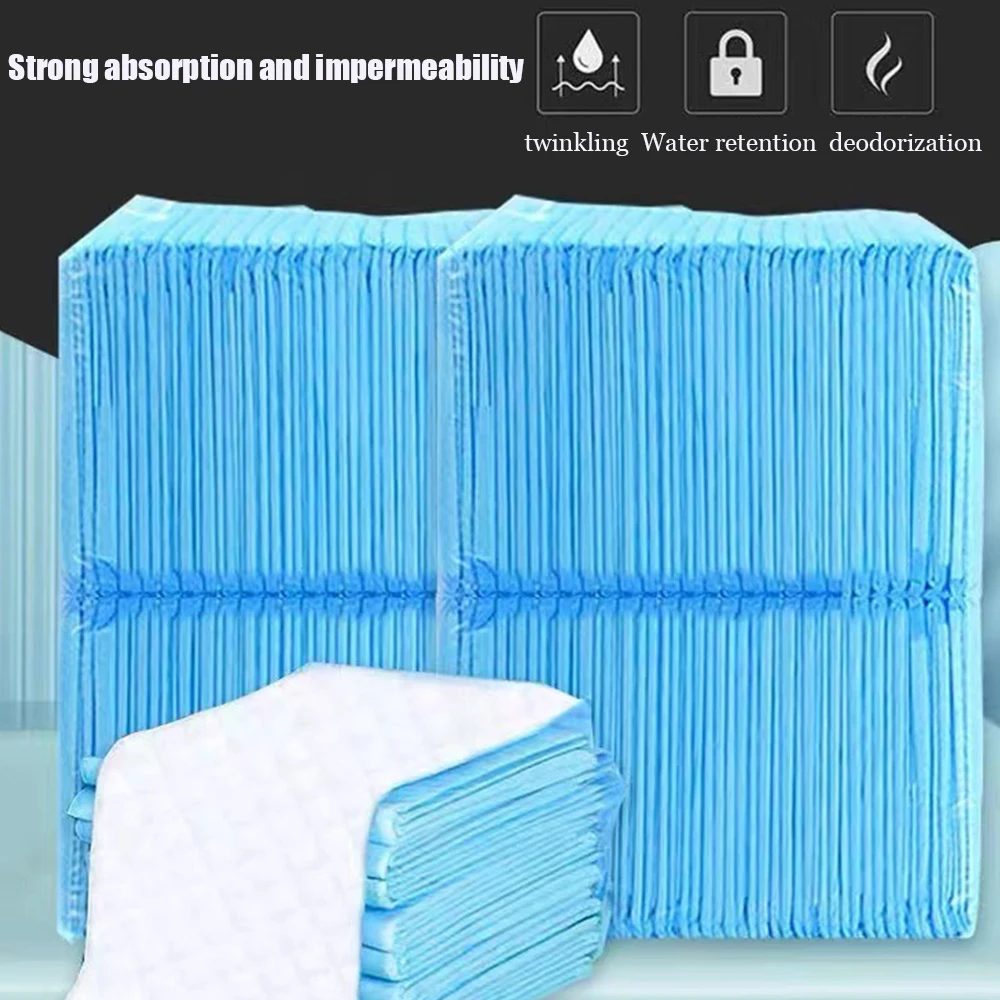 Imagem -04 - Super Absorvente Descartável Pet Fralda Dog Training Pee Pads Almofada de Urina Tapete Inferior Pequeno Médio Grande Gatos Cão