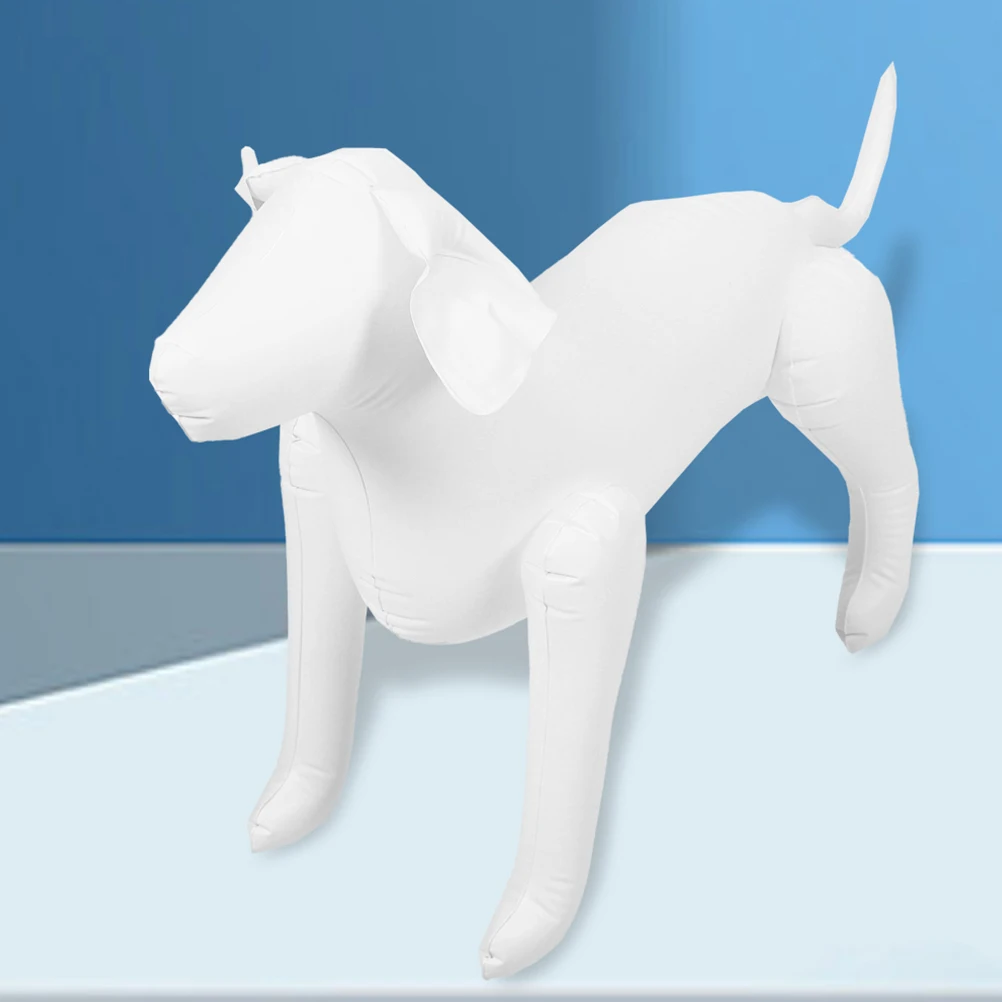 

2Pcs Pet Model Inflatable Mannequins Display St For Dog Clothing PVC White Black Display St for Pet Shop Dog Clothes
