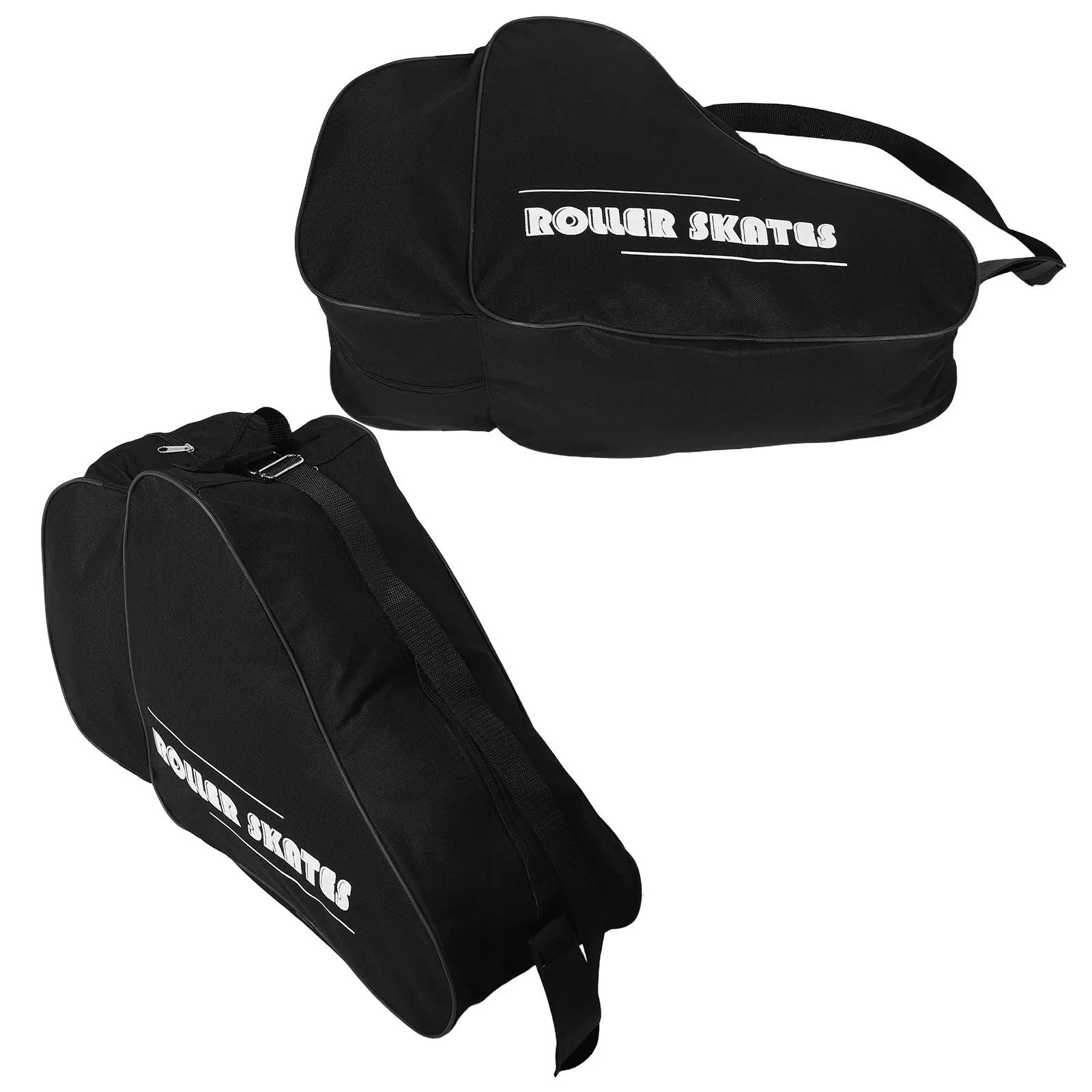 

2Pcs Ice Skating Bag Thick Design Spacious Carry Organizer for Inline Roller Skates Hockey Figure Shoes Storage