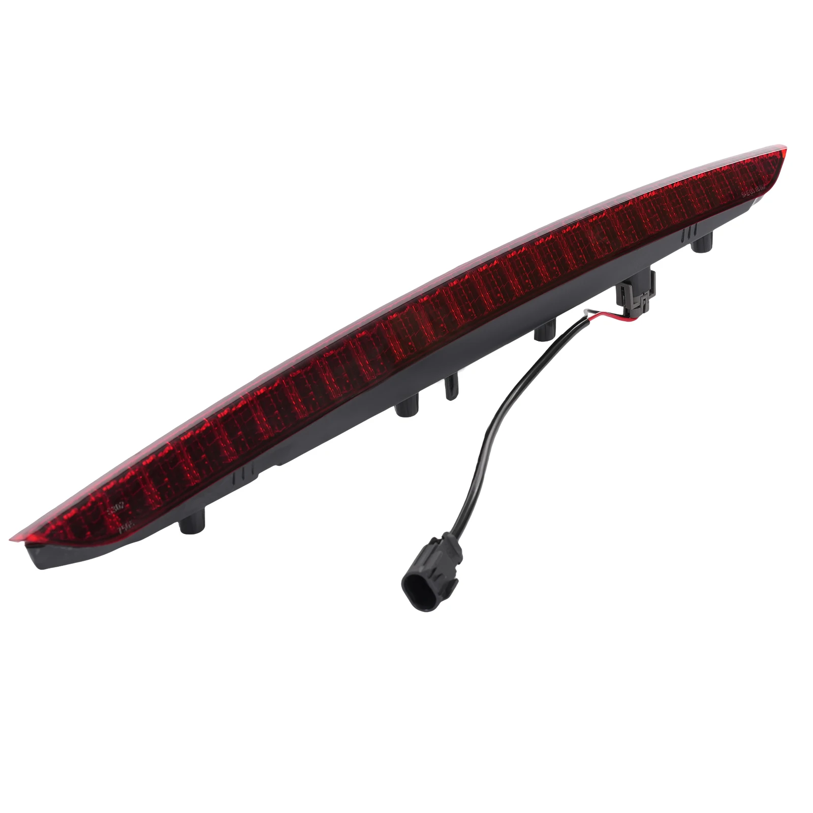 SUV Rear High-position Warning Lamp, High Mount 3rd Brake Light, Plastic Red Lens Black Housing LED Bulb Included High Mount 3rd Brake Light, High Mount 3rd Brake Light 16-18 Mid-size SUV Rear Brake Signal Replacement Lamp