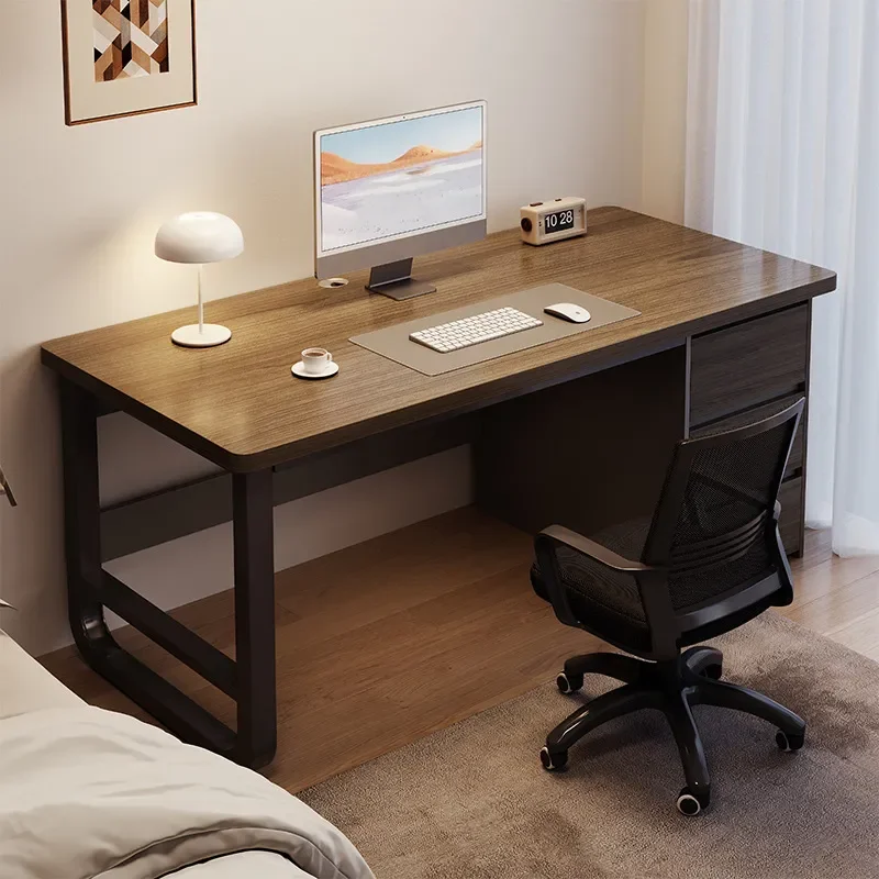 Computer Desk Home Office Desk Simple Modern Bedroom Student Learning Writing Table with Drawer