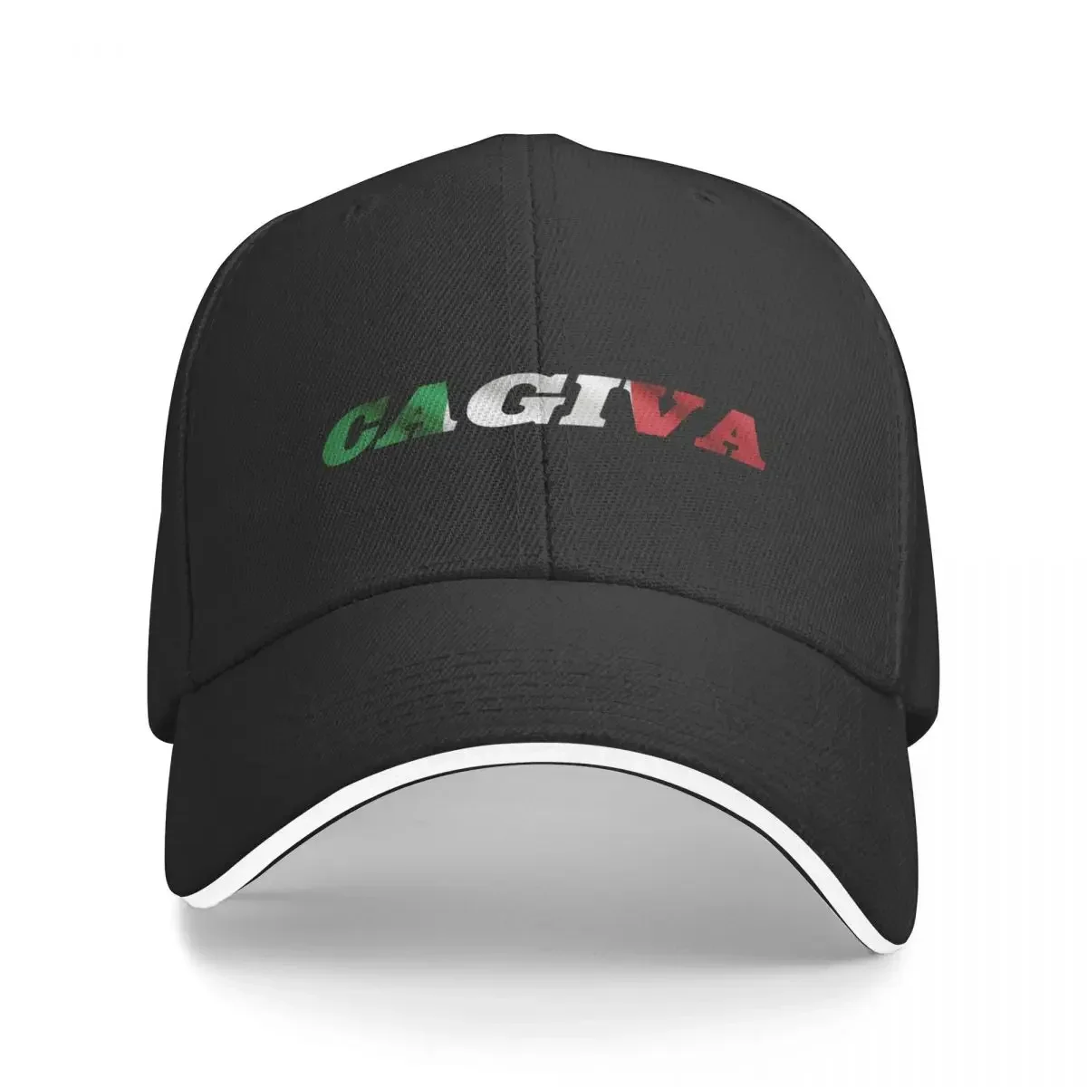 Cagiva Italian Flag Nameplate Baseball Cap fishing hat Mountaineering Big Size Hat Snapback Cap For Man Women's