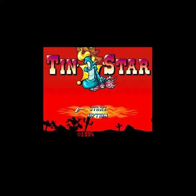 Custom Tin Star NTSC 16 Bit Big Gray Game Card For 46Pin USA Game Players