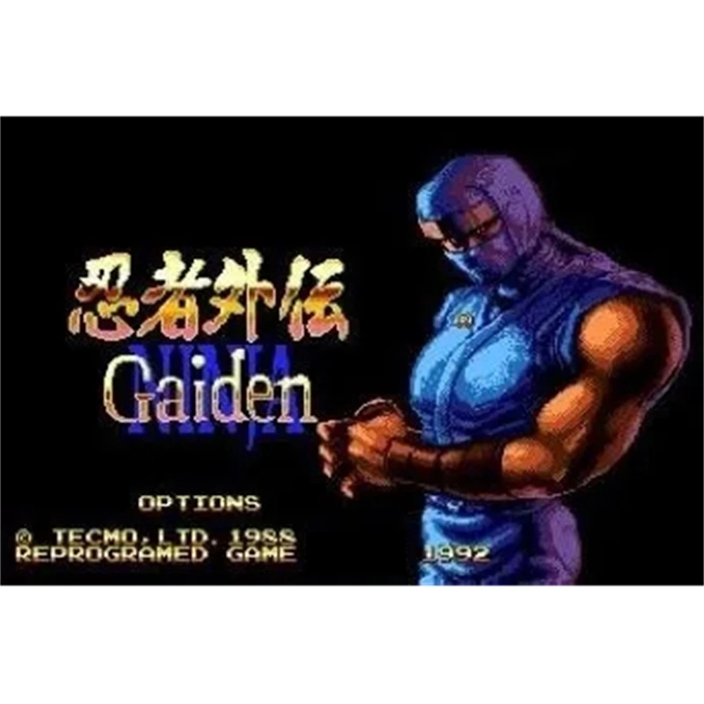 Hottest Ninja Gaiden 16 Bit MD Game Card For Sega Mega Drive For Genesis