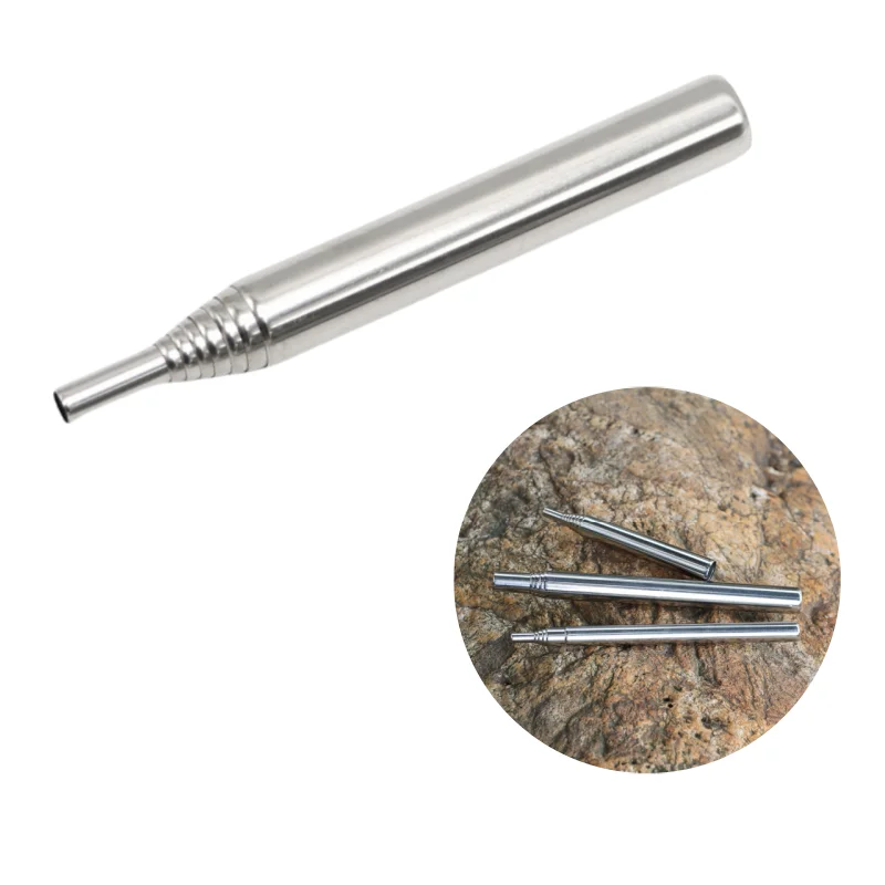 أنابيب حريق خارجية من الفولاذ المقاوم للصدأ، أنبوب حريق للتخييم، قضيب حريق قابل للتمديد لصنع الحرائق في الهواء الطلق، متين وطويل الأمد #2