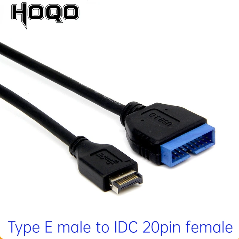USB3.1Type-E IDC20P Public ขยายสายเชื่อมต่อคอมพิวเตอร์,เมนบอร์ดแปลงสายเคเบิลขยาย