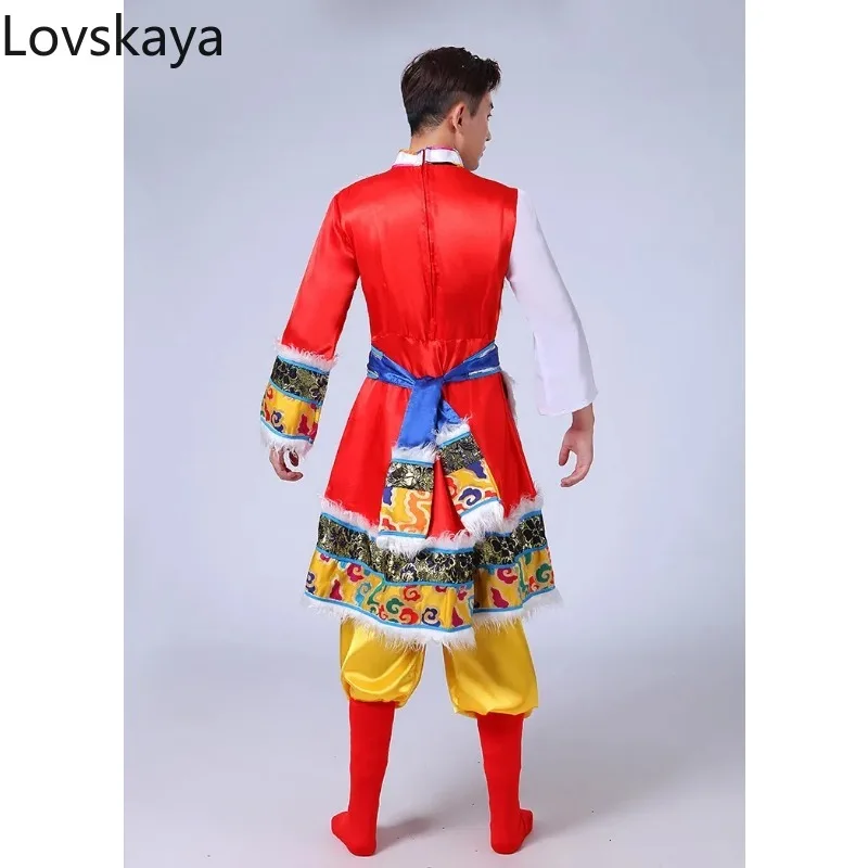 New ethnic costumes Men's clothing men's clothing Tibetan dance Tibetan Mongolian