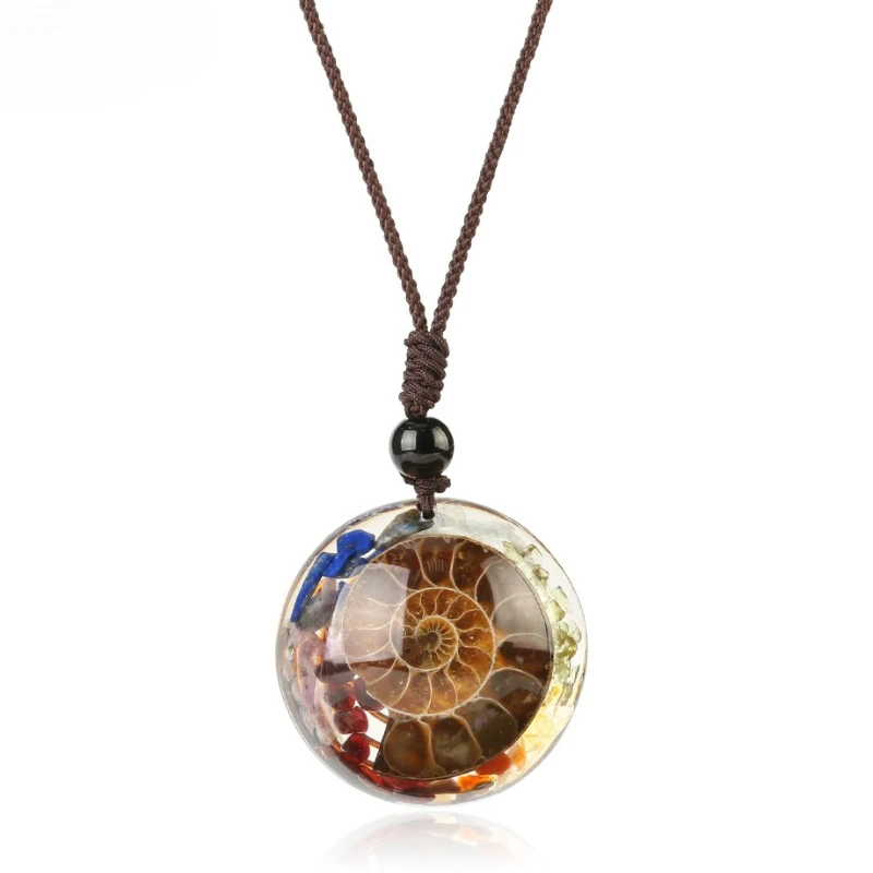 Natürliche Muschel Zirkon Geometrische Anhänger Männer Frauen Mode Personalisierte Halsketten Schmuck Strand Urlaub – Detail 5