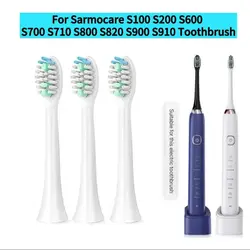 Sarmocare S100 S200 S600 S700 S710 S800 S820 S900 S910 Toothbrush Heads Ultrasonic Sonic Electric Toothbrush Heads，2-16pcs