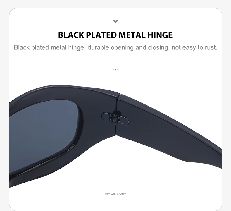 Cyber Y2K Punk Sonnenbrille für Damen und Herren, Sportliche Eckige Sonnenbrille für Damen 2026, Luxusmarke Steampunk Silberne Brillen UV400-Schutz – Detail 15
