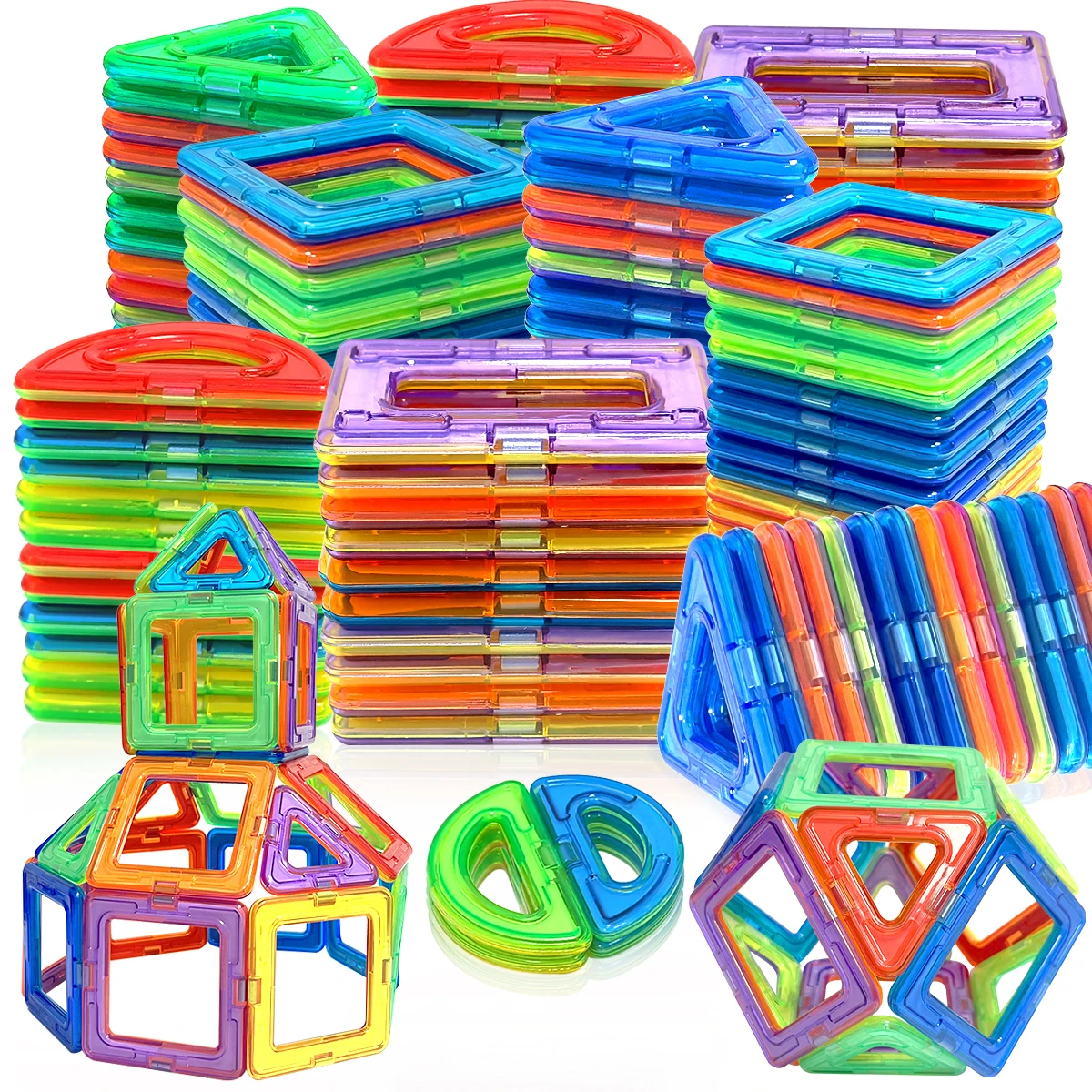 Magnet Toys Big size DIY Magnetic Building Blocks Construction Toys For Kids Building Blocks STEM Toys Learning Educational Toys