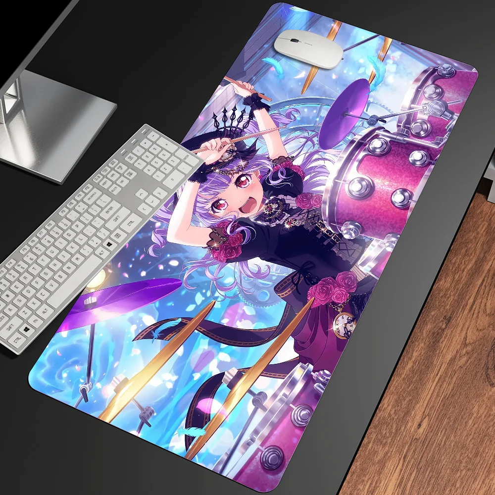 XXL Size Non-slip Wear-resistant for Desk Mat Anime Laptop Desk Office gamer table pad BanG Dream Mousepad Notebook Keyboard Pad