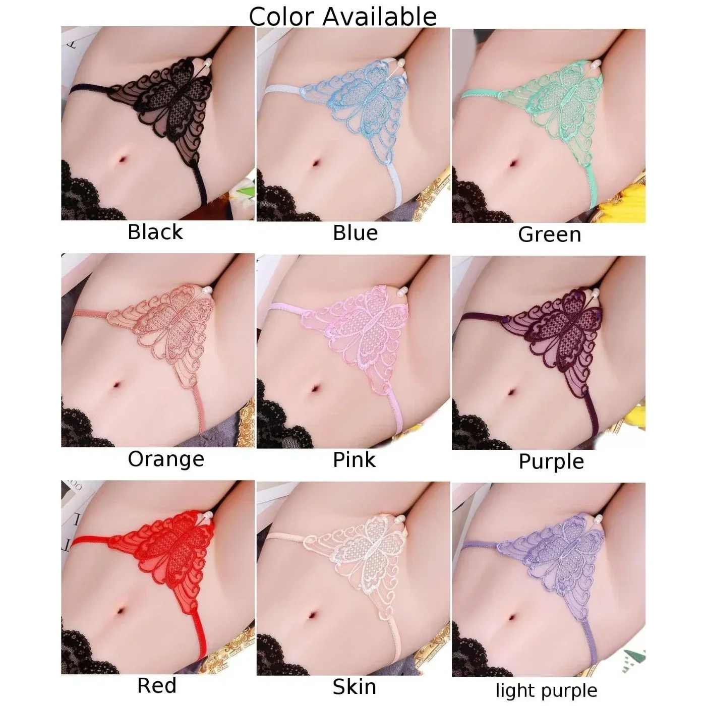 Daily Night Panties Thong Underwear Embroidery Lace Large-size Pure Lust Seamless Sexy Thin Women's Female