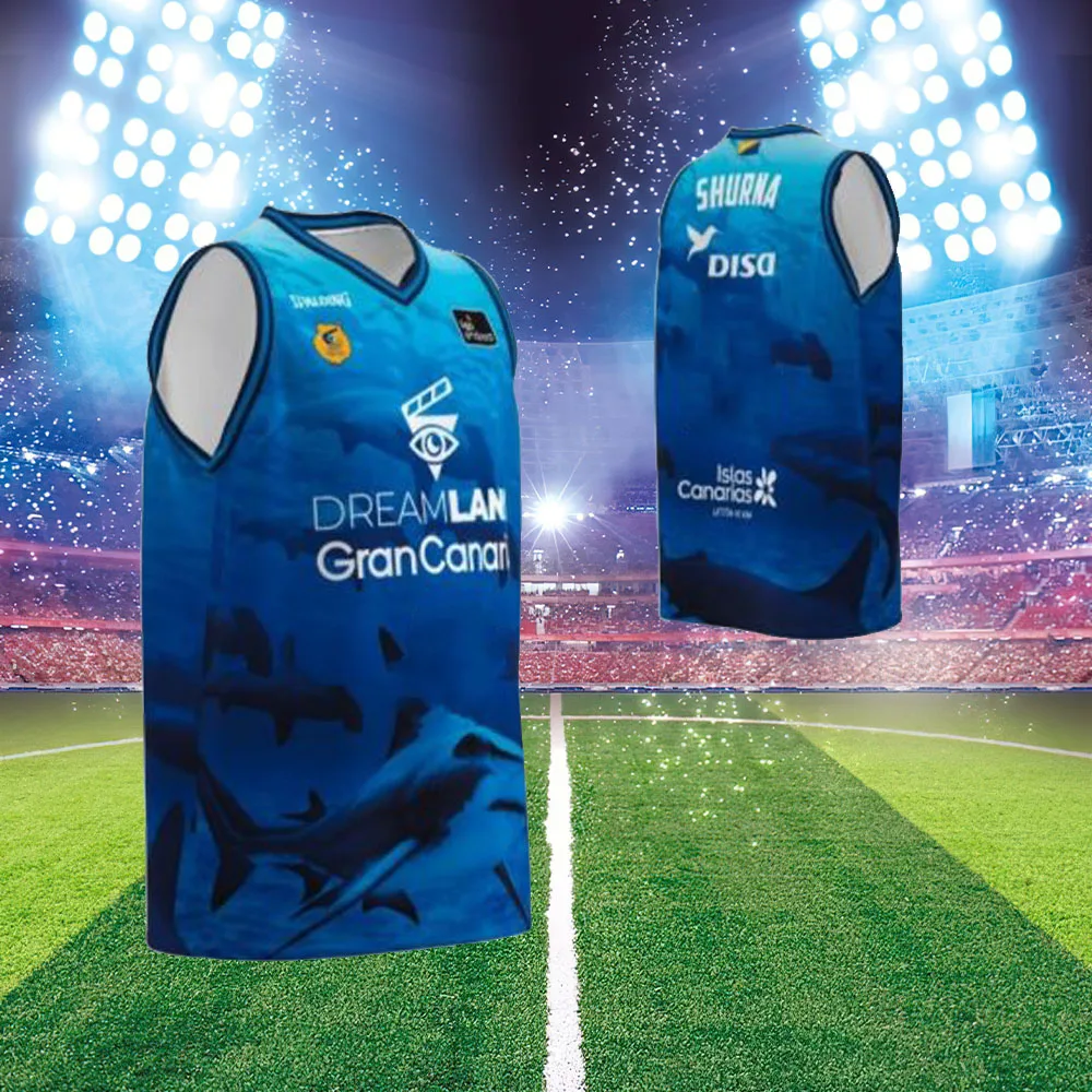 

New 24/25 Gran Canaria Basketball Jersey Oversized Men's T-Shirt 3d Printed Children/Adult Outdoor Training Breathable T-Shirt