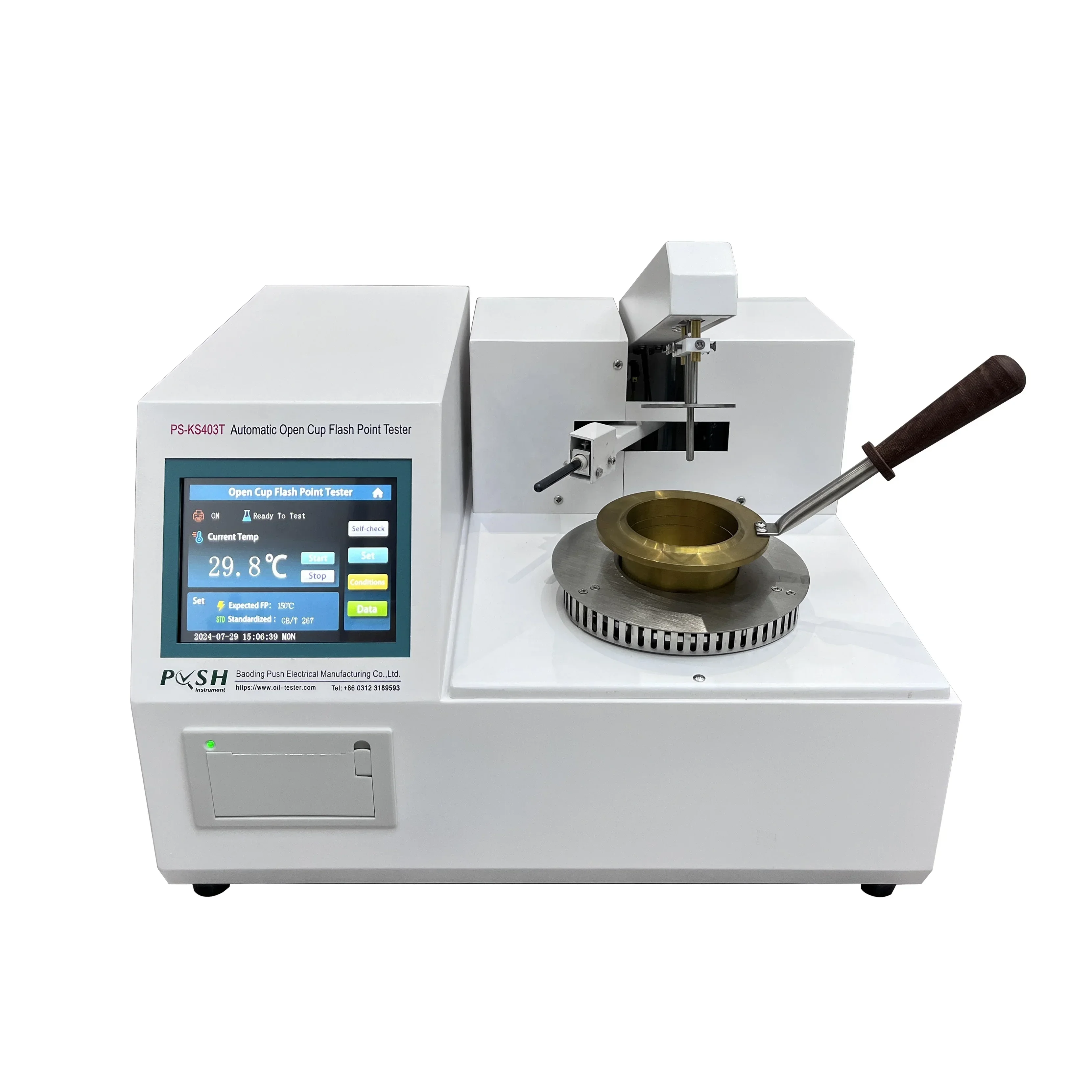 

PUSH electric PS-KS403T astm d92 open cup flash point cleveland tester