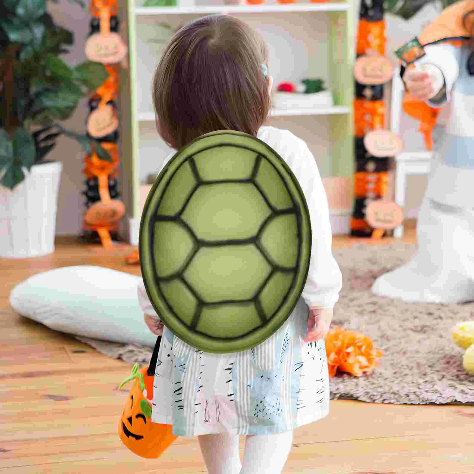 2 Pcs Eva Turtle Shell Toy Halloween Fairy Party Costume Cosplay Wearable Favors Baby Prop