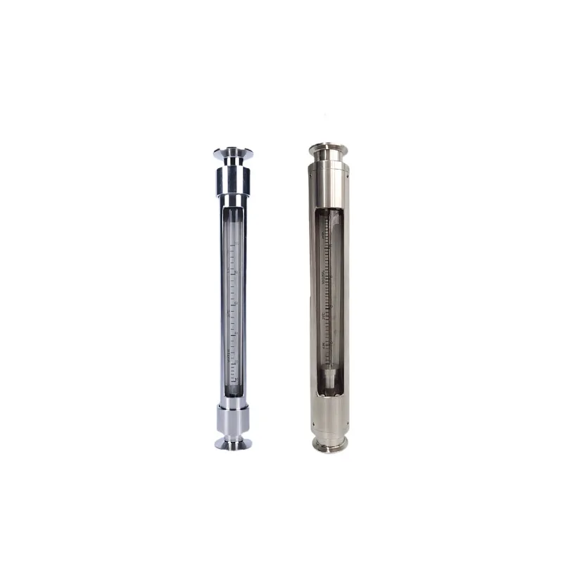 WA10/30S-15 25 40 50F All Stainless Steel Glass Rotor Flowmeter Chuck Clamp Connection Anti-corrosion