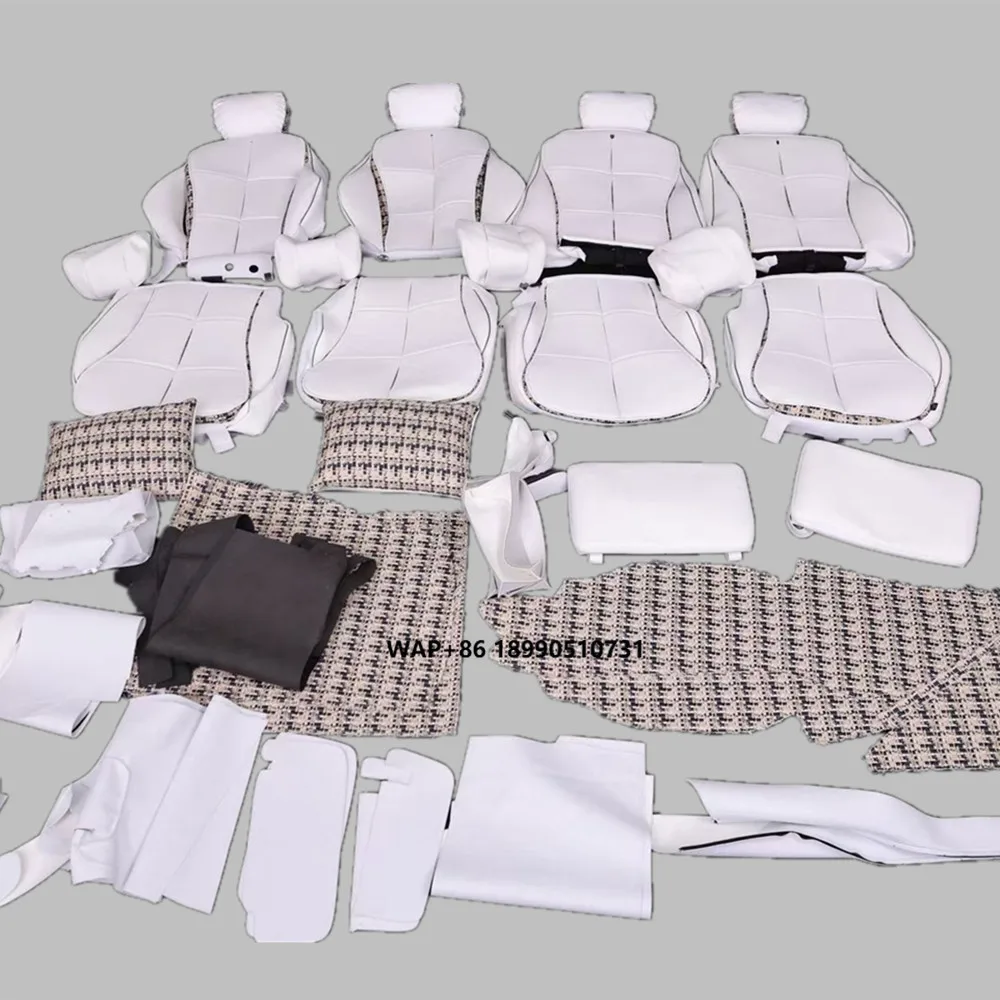 

S Class Luxury Full Set Leather Seat Cover Whole Car Interior Leather Wrapping for Mercedes Benz S Class W221 W222 W223