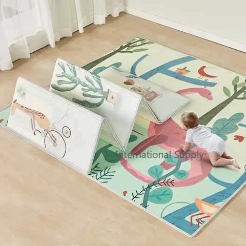 아기 접이식 매트, XPE 폼 퍼즐, 어린이 러그, 1cm 두께, 유아 크롤링 패드, 게임, 어린이 장난감, 활동 개발 매트