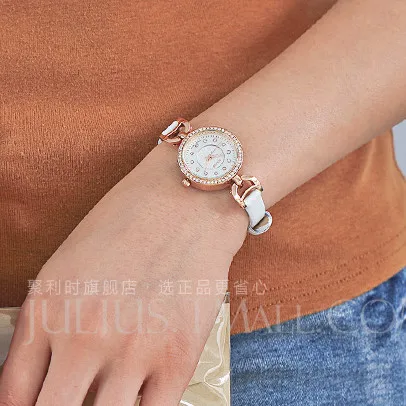 Final Sale Discount Julius Women\'s Watch Japan Quartz Real Leather Girl\'s Hours Fashion Clock No Box