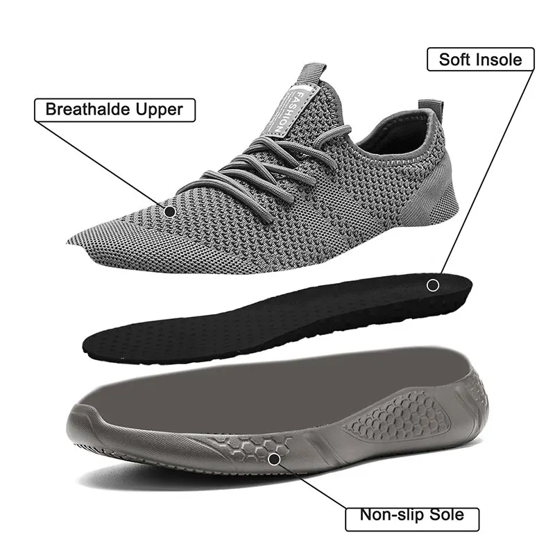 Men Running Shoes Comfortable Sport Shoes Men Lightweight Walking Shoes Men Sneakers Breathable Zapatillas Flats Jogging Shoes