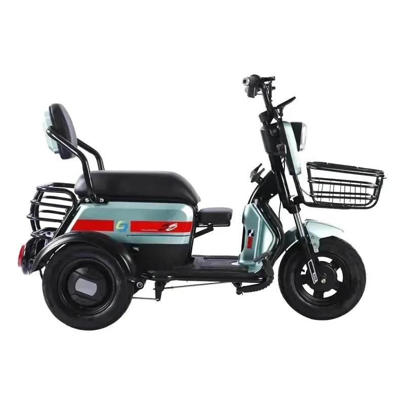 

High Quality Material Basket Left and Right Turn signal Adult Tricycle Scooter
